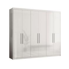 Roupeiro 6 Portas Casal Paris Branco