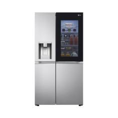 Geladeira LG Frost Free 598L Side by Side Inverter GC-X257CSH Tecnologia InstaView e Uvnano Aço Escovado