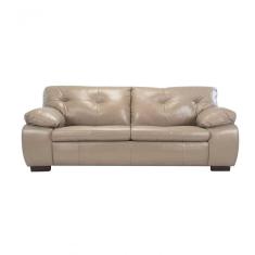 Sofá De Couro Marselha 3 Lugares Avelã - Mempra