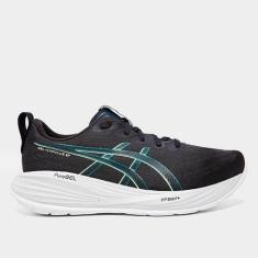 Tênis Asics Gel-Cumulus 27 Masculino, Chumbo, Verde, 42