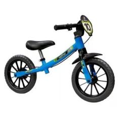 Bicicleta Infantil Sem Pedal Balance Bike Azul Masculina Nathor