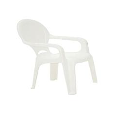 Cadeira Plástica Monobloco com Braços Infantil Tiquetaque, Tramontina, Branca