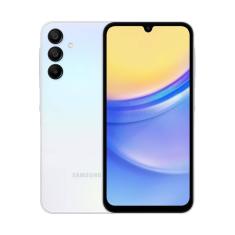 Smartphone Samsung Galaxy A15 5G 128GB 4GB RAM Octa-Core MediaTek Câmera Tripla + Selfie 13MP Tela 6.5&quot; Dual Chip-Azul Claro