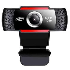 C3Tech WebCam WB-100BK Preto Full HD 1080PIxels, microfone embutido, Sensor CMOS, captura de video em HD 1920X1080