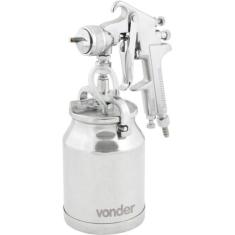 Pistola Para Pintura Sucção 1,8mm 7,1 Pcm Caneca Alumínio 1 - Vonder