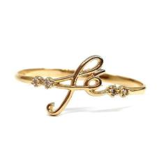Anel de ouro 18k Fé - Elegancy Joias, 28