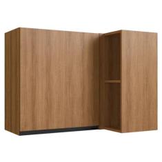 Armário Aéreo Cozinha de Canto 1 Porta 2 Prateleiras Montana - Quiditá