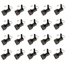 Kit 20x Spot tela para trilho perfilado ou eletro calha Pt - Hiperligh