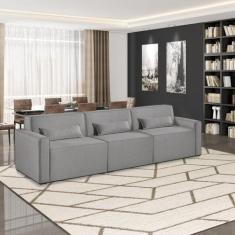 Sofá 3 Lugares 298cm Linho Lutz Yescasa