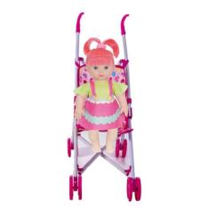 Boneca Estilosa Colors Sapekinha Shayane Menina + Carrinho - Milk Brin
