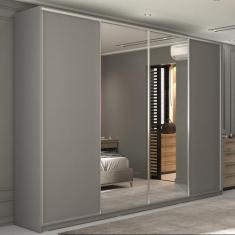 Guarda-roupa Casal 100% Mdf Bp com 4 Portas e 2 Espelhos Zermatt - RR 