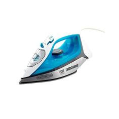 Black Decker Ferro de Passar Roupa, com Vaporizador, Base Antiaderente, Azul e Branco, Modelo FX3060, 220V