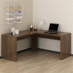 Mesa para Escritório Angular ME4116 Rústico Tecnomobili