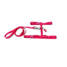 Coleira Peitoral De Seda Neon Com Pingente Para Gatos - Rosa