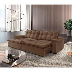 Sofá Estilo Veludo 02 Módulos De 100m B25cm Meu Sofá Online B016 Veludo Marrom