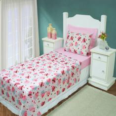 Jogo De Cama Infantil Cupcake Enxovais Aquarela 3 Peças