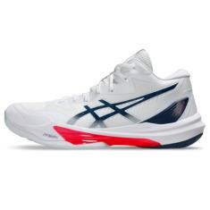 ASICS Tênis masculino Sky Elite Ff Mt 3, Branco/azul mako, 41