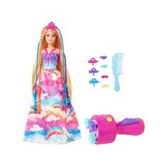 Boneca Barbie Dreamtopia Princesa Tranças Mágicas - Com Acessórios Mat