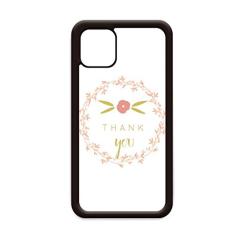 Capa Thank Abstract Plants Art Pattern para iPhone 12 Pro Max para Apple Mini Mobile Case Shell