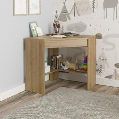 Mesa de Estudos Infantil 76,5x76,5x74,5cm Atlantis Amendoa