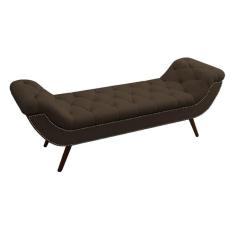 Recamier Divã Odessa P04 160 Cm Suede Marrom Tca 942