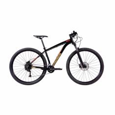 Bicicleta Mtb Caloi Moab Aro 29 - 2021 - Microshift - Quadro 17&quot; - 18 Velocidades - Preto