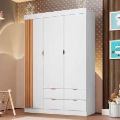 guarda-roupa infantil ayla 3 pt 4 gv branco