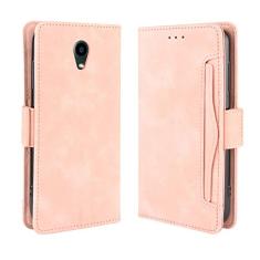 Capa com compartimento para cartão para Kyocera DIGNO BX, capa flip de couro para Kyocera DIGNO BX, capa magnética retrô para celular, capa carteira de telefone com compartimentos para cartões