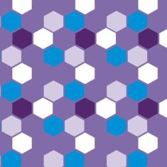 Papel De Parede Hexagono Colorido Adesivo Quarto Casal Sala - LRP