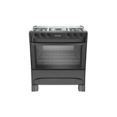 Fogão Mueller 5 Bocas Preto Fosco MFI5BA - Bivolt