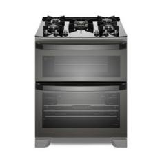 Fogão 5 bocas Electrolux Cinza Expert Função Air Fryer, 2 Fornos, Grill e Timer (FE5AD) 220