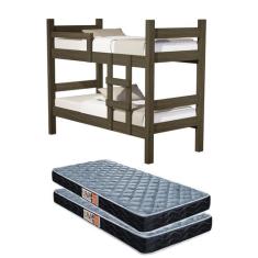 Beliche Solteiro Leticia Mdf Resistente para Quarto Que Vira Duas Cama