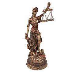 Estátua Themis deusa da justiça com balança 21 cm prime