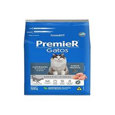 PremieR Pet Ambientes Internos Ração Seca para Gatos Castrados até 6 Anos Sabor Frango 1,5Kg
