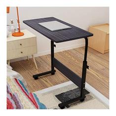 SilteD Mesa de cabeceira móvel Mesa de colo móvel, mesa de cabeceira para dias, para sofá-cama, mesa de leitura e alimentação hospitalar com rodas sobre a cama
