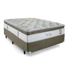 Cama Box Casal Molas Ensacadas 138x188cm Imperatore Eco Bamboo Verde