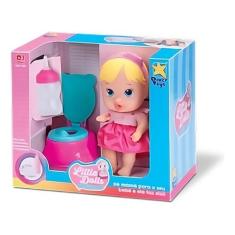 Boneca Little Dolls Faz Xixi Loira Bebê - DiverToys