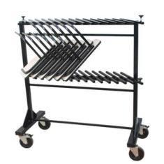 Porta pranchetas de Cadeira Empilhável Linha Hotel Smart Preto - Desig