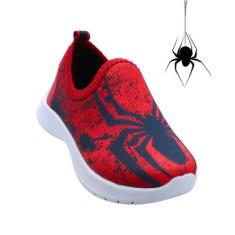 Calce Fácil desenho aranha Meninos confortável - Nenê Baby, Vermelho, 