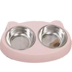 Comedouro Tigela Dupla com Tigela Removível 26x17cm