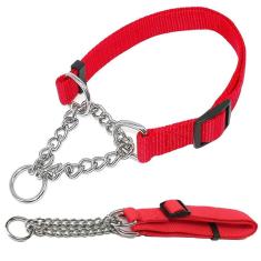 Coleira Caes Ajustavel 2.0cm Corrente Semi Enforcadora