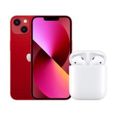 Apple Iphone 13 128Gb (Product)Red Tela 6,1 12Mp - Ios + Airpods Apple