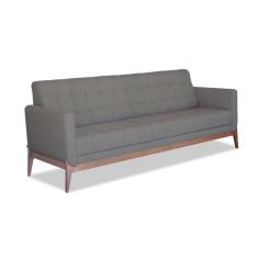 Sofá  3 Lugares Brooks Linho Cimento 200 cm