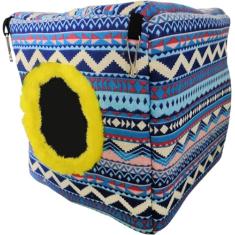 Cama de dormir para animais de estimação | Rede Cubo de Inverno de Algodão | Rede de esquilo para gaiola | Cama multifuncional de inverno para coelhos, ouriços e esquilos | Rede fofa para clima frio/5