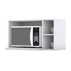 Armário Aéreo P/ Cozinha Americana Micro-ondas 80cm Branco - Henn