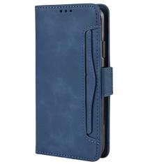 GSYH Capa flip para iPhone 13 Mini/13/13 Pro/13 Pro Max, capa carteira de couro legítimo slots para cartão Kickstand TPU à prova de choque capa protetora magnética fólio capa, azul, 13 Mini 5,4 polegadas