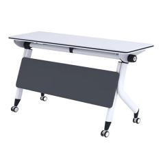 Mesas de Conferência Mesa Dobrável Para Sala De Conferências, Mesa De Reunião Portátil Móvel, Mesa De Escritório, Grande Mesa De Treinamento Para Seminários, Mesa Dobrável De Madeira Com Rodas De 360