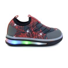 Tênis Infantil Masculino Novopé LED Spider Cinza - 72001-Masculino