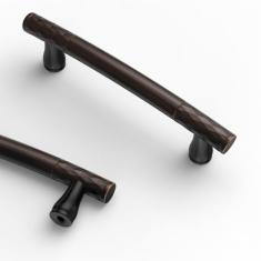 Asidrama Pacote com 10 puxadores de armário de cozinha de bronze polido a óleo, 3,75 polegadas (96 mm), puxadores de armário de cozinha para puxadores de gaveta de armário