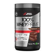 100% Whey Prime 900g Sabor Chocolate Bodyaction